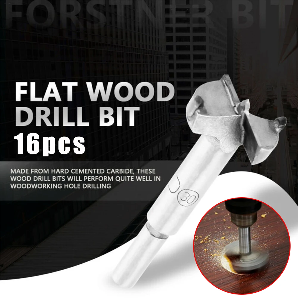 Набор сверл для деревообработки 16 шт.|Детали инструментов| |