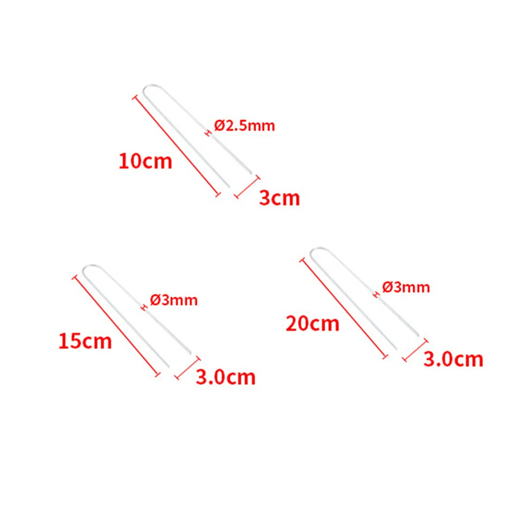 

50Pcs U-Shaped Garden Grass Lawn Turf Galvanized Pegs Staples Fastening Nails made, eco-friendly and non-toxic to human body.