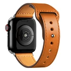 Кожаный ремешок для Apple watch band 44 мм 40 мм 42 мм 38 мм 44 мм, аксессуары для смарт-часов, спортивный браслет iWatch series 3 4 5 6 se