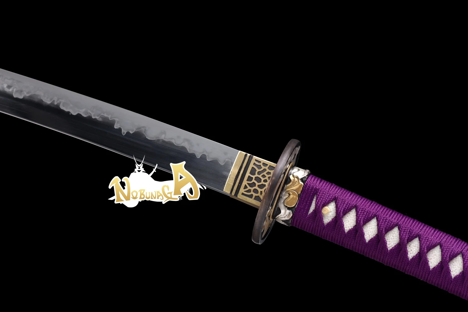 

Handmade Katana Sword Battle Ready Clay Tempered L6 Steel Blade Japanese Samurai Rzaor Sharp Full Tang