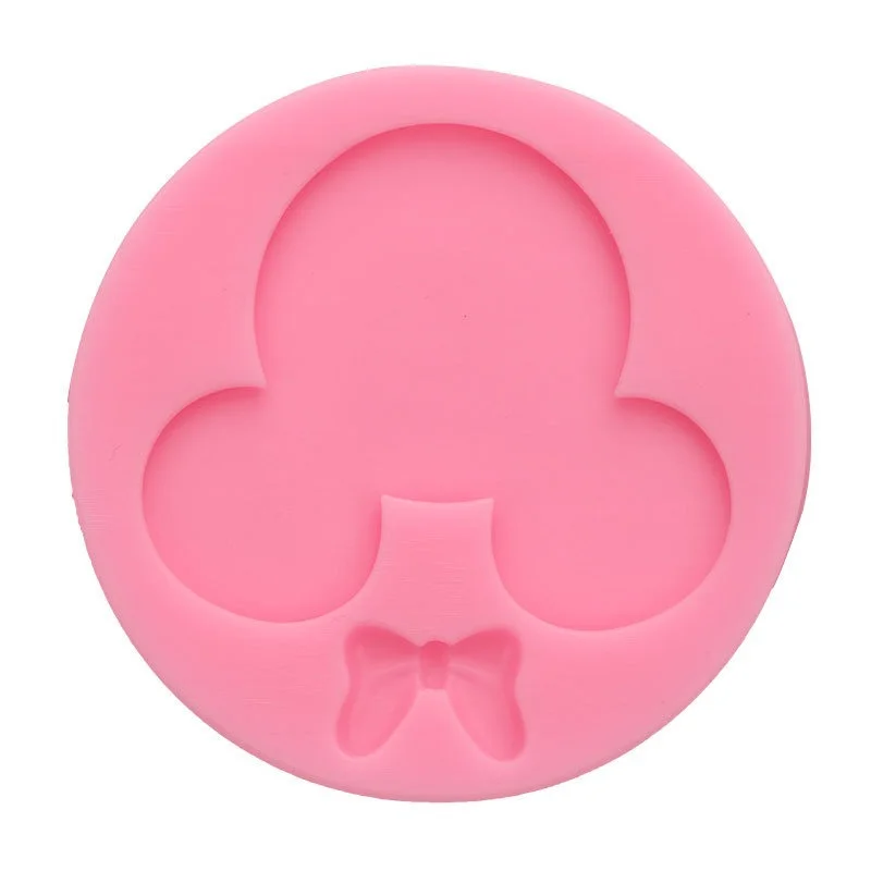 

Resin Mold Cartoon Silicone Mold Bowknot Chocolate Mold for Fondant Keychain Pendant Cake Decoration Tool Kitchen Accessories