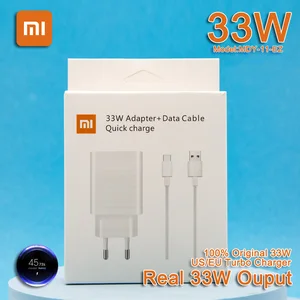 Original Xiaomi 33W Charger Fast Turbo Type-C usb charging adapter for
mi 10 11 9t pro Redmi Note 9 10 pro K40 30 POCO X3