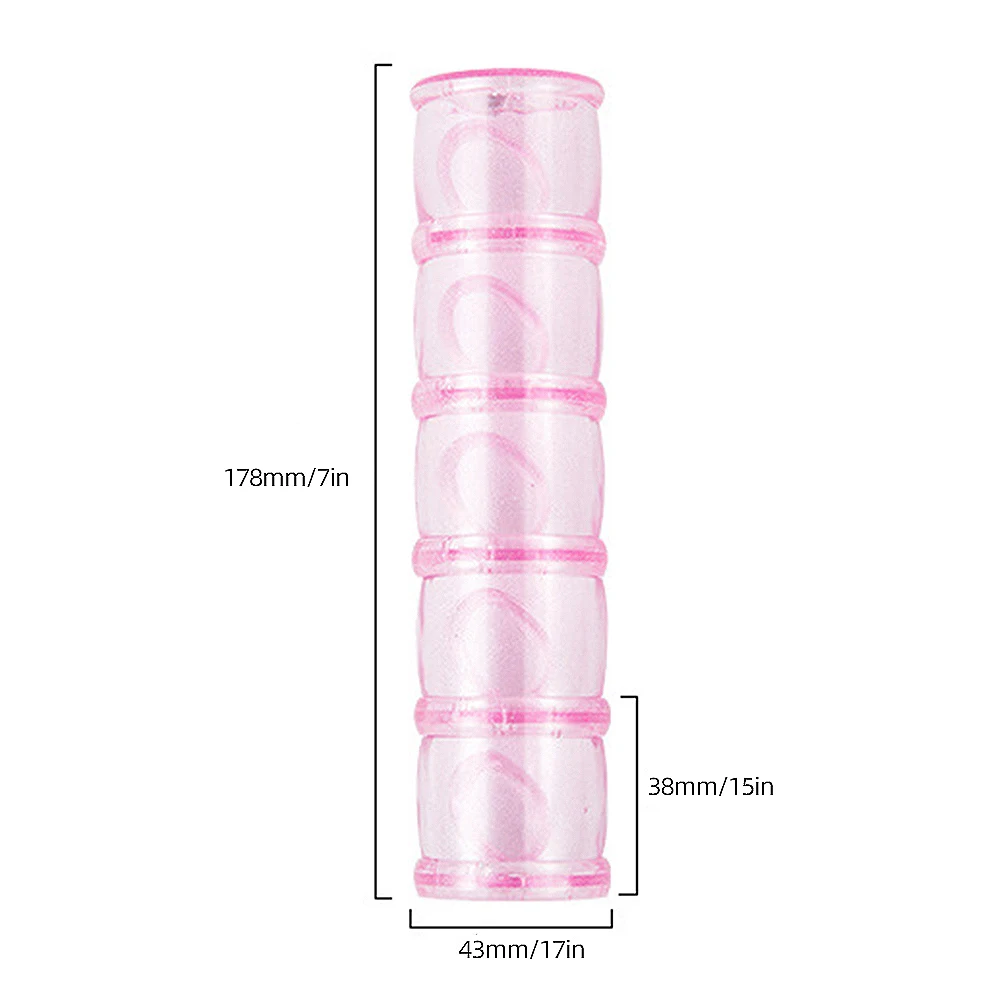 

Detachable Nail Tips Stand Holder False Nail Art Display Shelf 5 Layer Fake Manicure Show Removable Pink Practice Stand Rack
