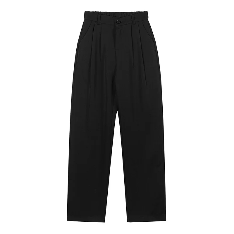 

J1229-Summer trendy one button skinny pants wide leg pants