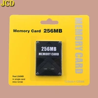 jcd for ps2 8mb16mb32mb64mb128mb256mb black memory card memory expansion cards suitable for sony playstation 2 ps2