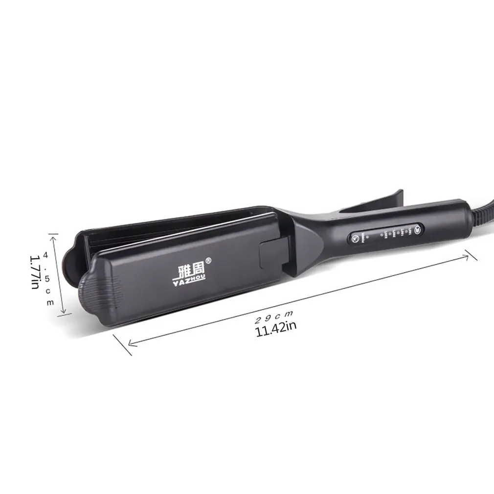 

New Hair Crimper Four-gear Temperature Adjustment Ceramic Tourmaline Ionic Flat Iron Hair Straightener For Women Widen Panel