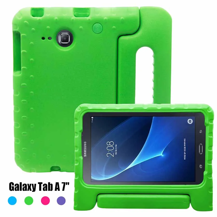 Детский противоударный чехол для samsung Galaxy Tab A, 7,0 дюймов, T280, T285, SM-T280, EVA Foam, защитный чехол для планшета, чехол с ручкой и подставкой