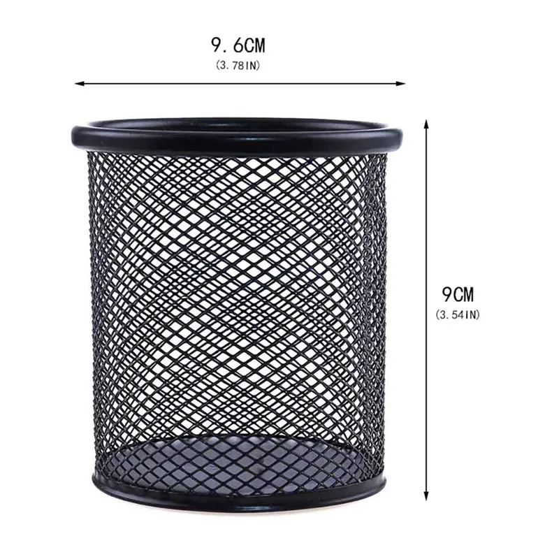

2021 Pen Holder Office Desk Metal Mesh Pen Stand Pencil Stationery Holder Desk Organizer Stand Storage Pencil Case