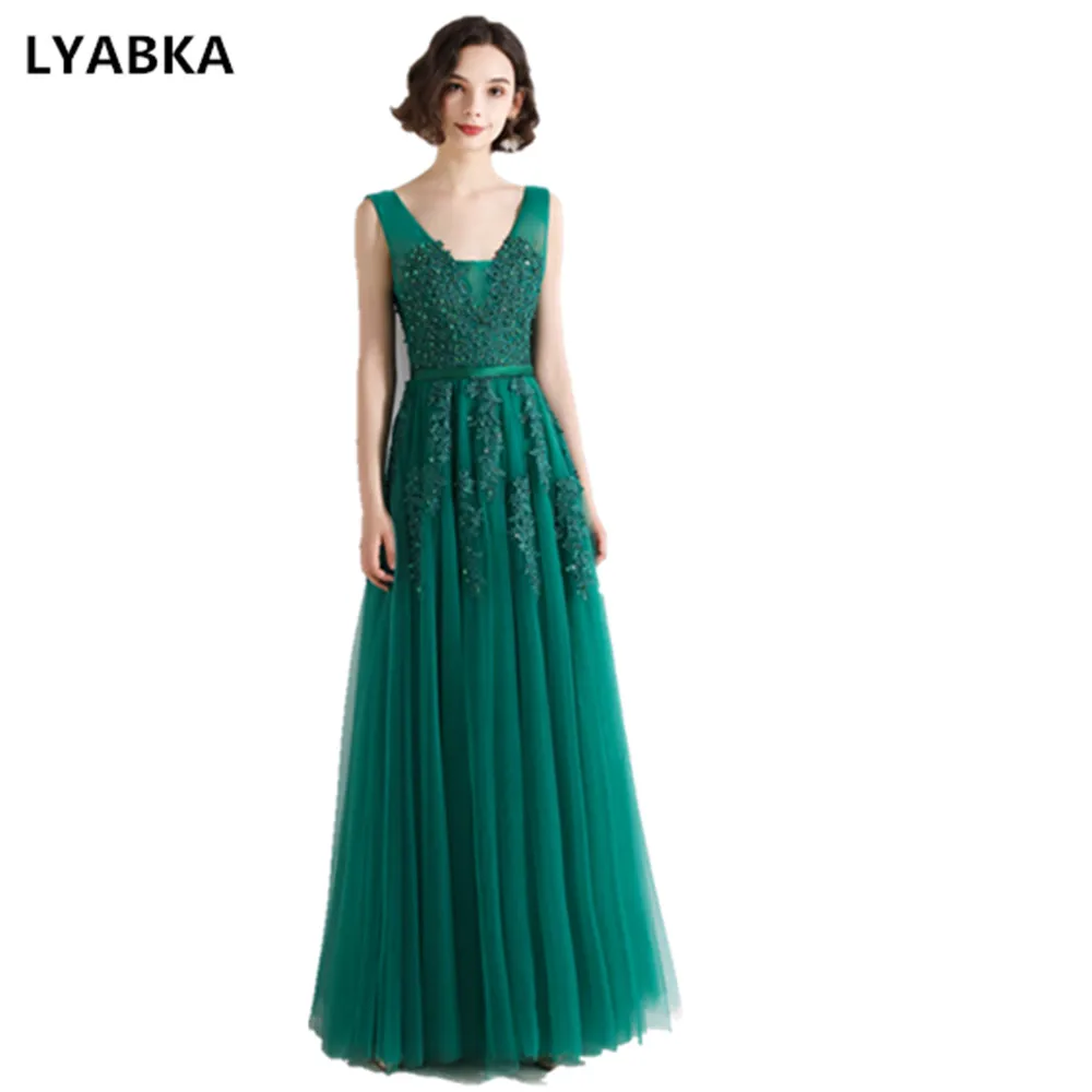 Vestidos De Gala 2020 стильное ТРАПЕЦИЕВИДНОЕ ПЛАТЬЕ цвета шампанского для выпускного
