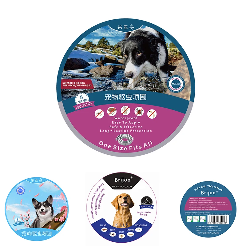 

Dog Insect Repellent Collar Teddy Bichon Washable Lasting 8 Months Mosquito Repellent Anti-Flea Pet Rubber Collar