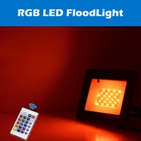 new rgb led floodlight 30w 50w 100w ac220v flood light outdoor wall billboard lighting reflector ip68 waterproof garden lighting