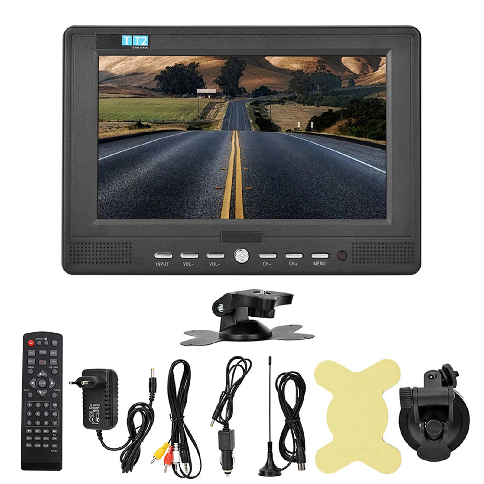 LEADSTAR Портативный 7 дюймов 16:9 ручной DT/T2 1080P цифрового телевидения плеер