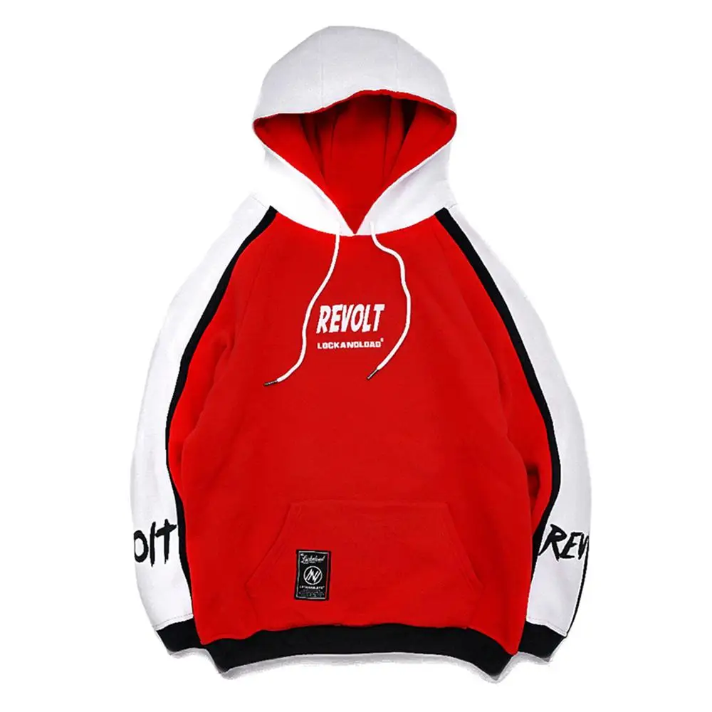 Aelfric Eden цветной блок лоскутное письмо печатных толстовки мужские осенние Harajuku