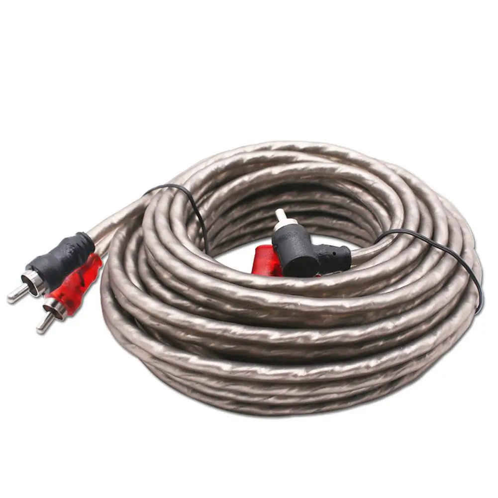 

1/2/3M Car Audio Signal Wire Pure Copper RCA Power Amplifier Audio Signal Cable Auto Audio Modification Wiring Kits