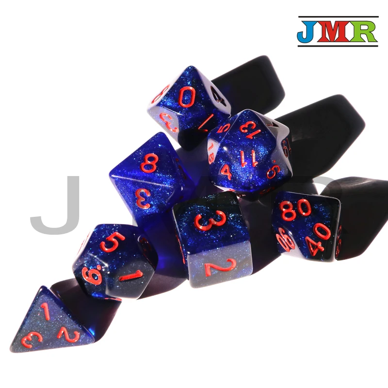 Супер Вселенная Галактика кости набор D4-D20 RoyalGemini с блестящим блеском эффектно