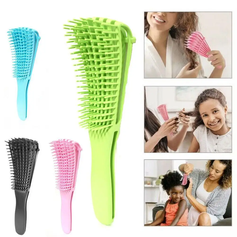 

Scalp Massage Comb Hair Brush Women Detangle Hairbrush Professional Octopus Brush Knot Tools Anti-tie Hairstyle Type Hair C H2L2