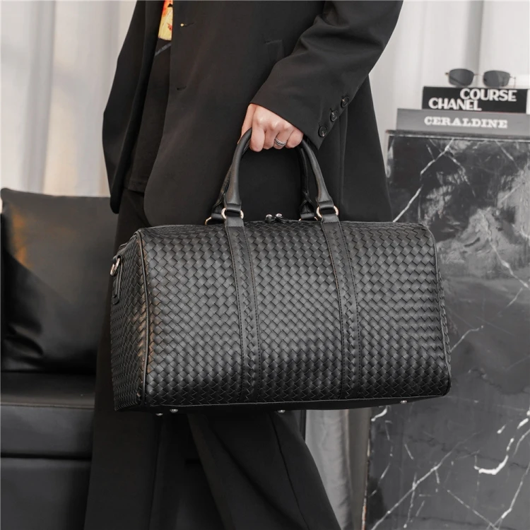 New Fashion Luggage & Travel Bags Faux-Leather Men's Travel Bag Men Large Duffle Bags Women's Weekend Bag Big Tote Free Shipping