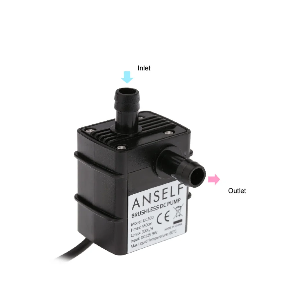 Безщеточный Водяной масляный насос бесшумный мини 12 В постоянного тока 9 Вт