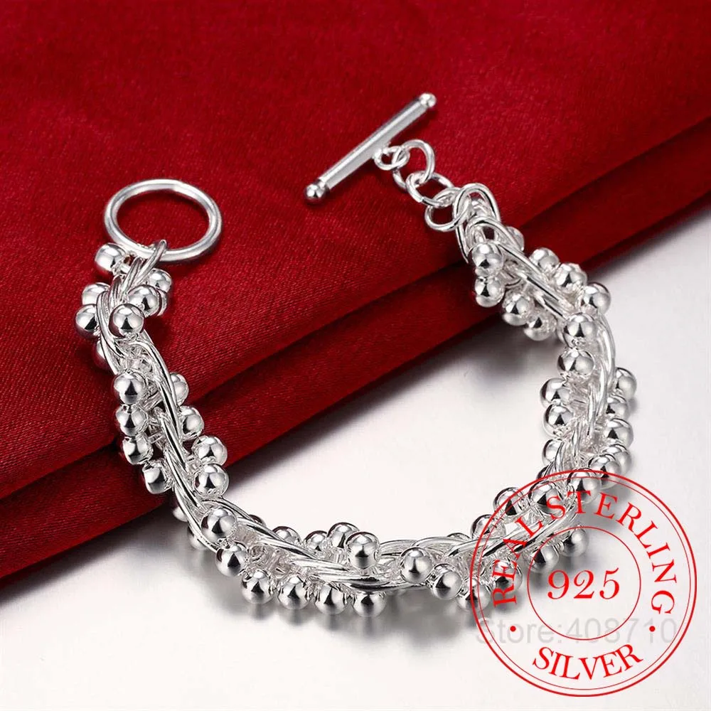 Оптовая продажа браслет из стерлингового серебра 925 пробы свадебные ювелирные