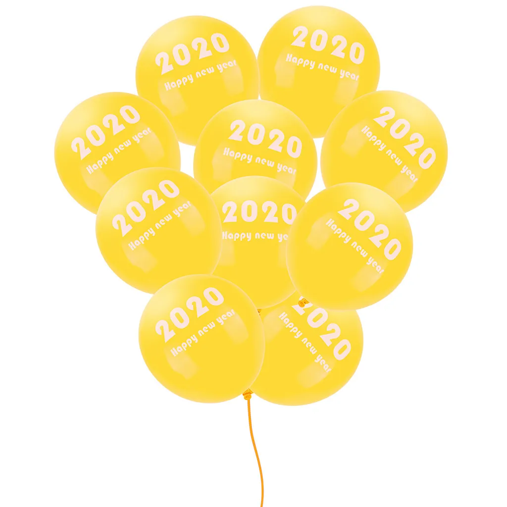 10 шт. 12 дюймов много воздушных шаров с Новым годом вечерние декоративные гелиевые