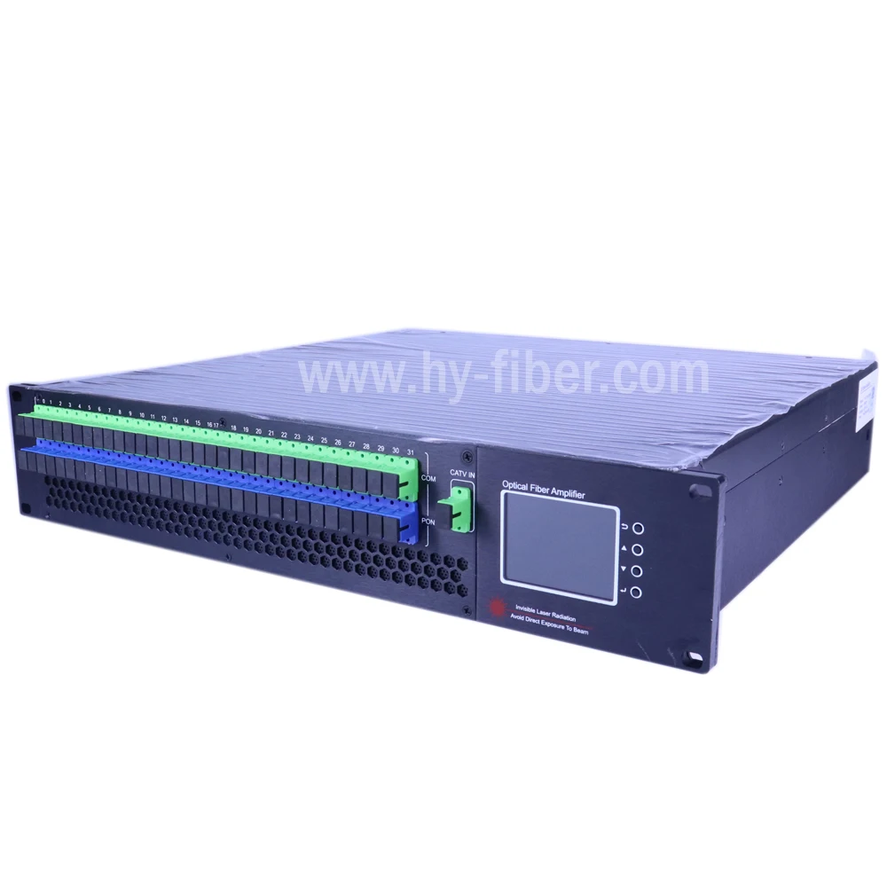 32 порта 20dBm CATV 1550nm оптический усилитель SC/APC волоконный порт Двойной источник