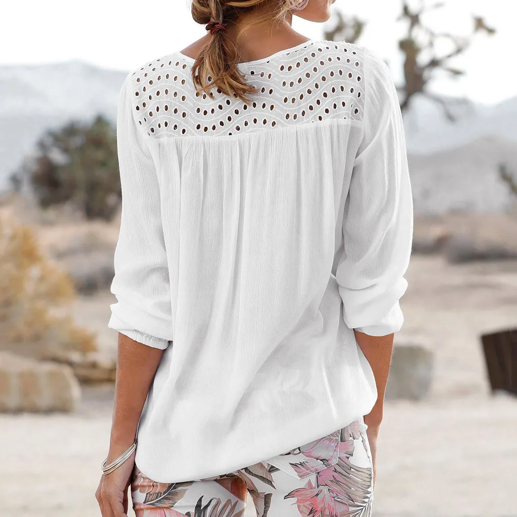 Женская Кружевная футболка с v-образным вырезом вечерние пляжные Топы составного
