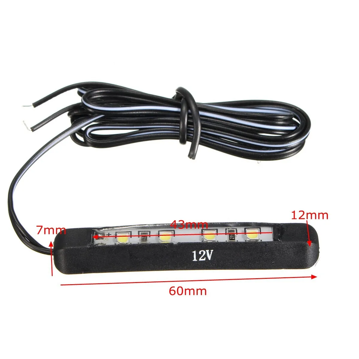 2 шт. автомобильный мотоцикл мини светодиодный маленький задний номерной знак