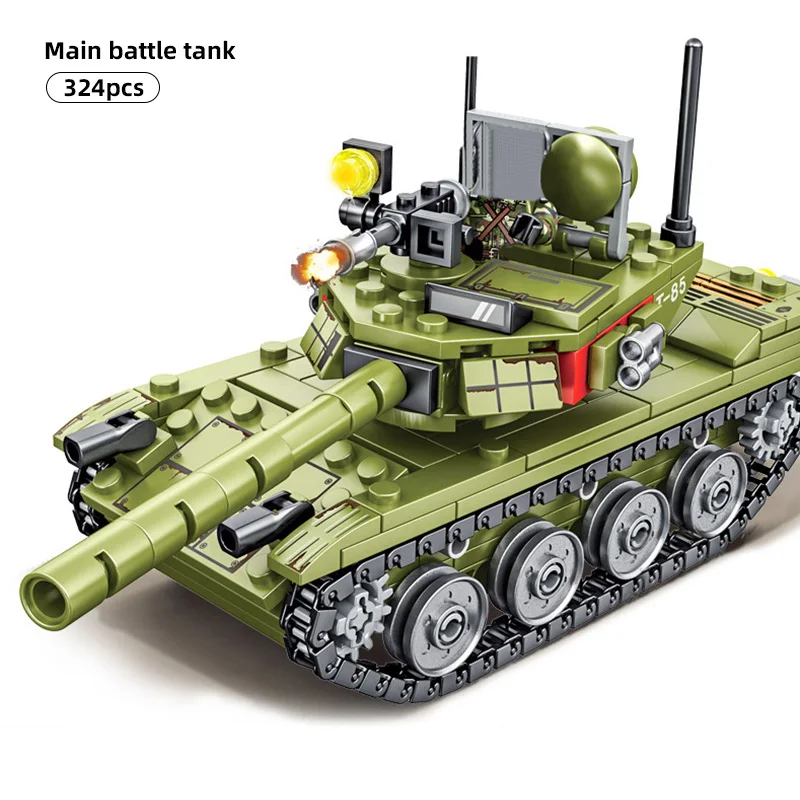 SEMBO 324 шт. военные наборы основной боевой танк Второй мировой войны строительные