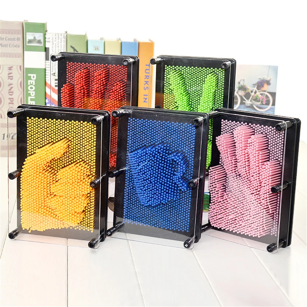 Волшебная 3D Ручная игла резьба Форма стерео фигурки жестов миниатюрные DIY Pin Art