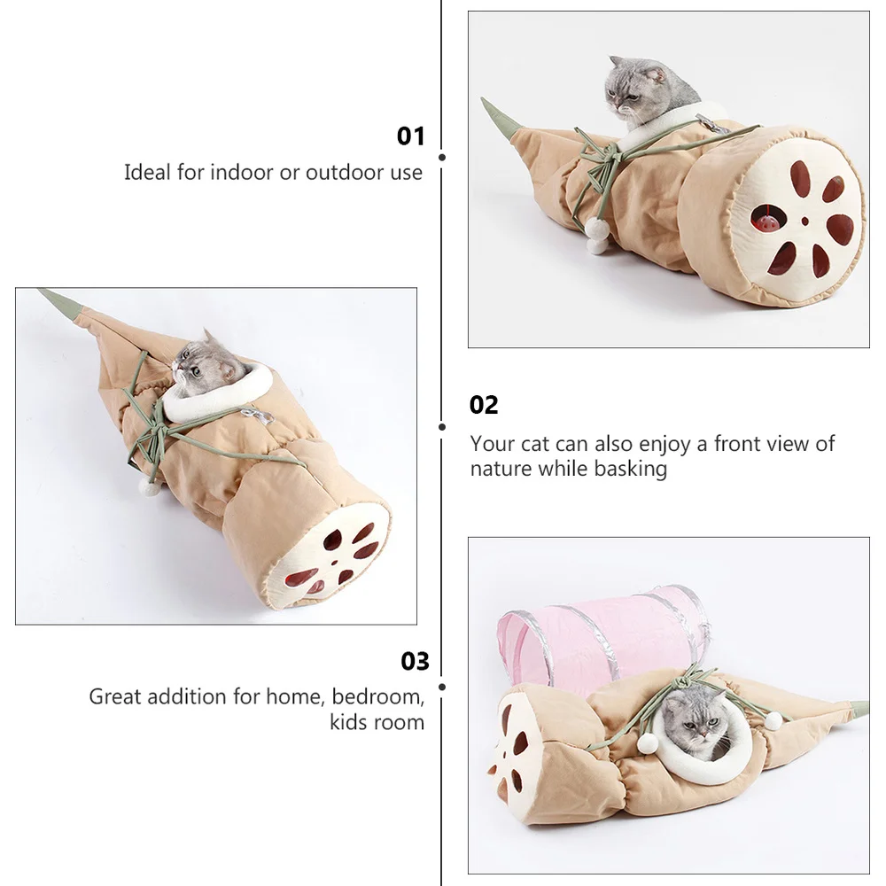 

Cat Tunnel Hammock Folding Nest Kitten Hanging Bed Adorable Cat Sleeping Bed