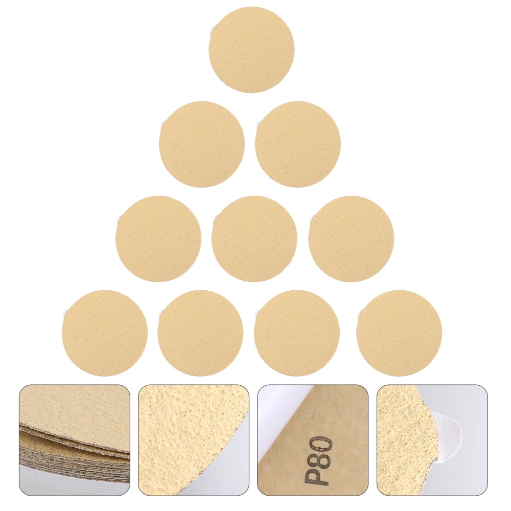 

10pcs Sanding Discs Self Adhesive Sticky Back Discs Woodworking 80 Grits
