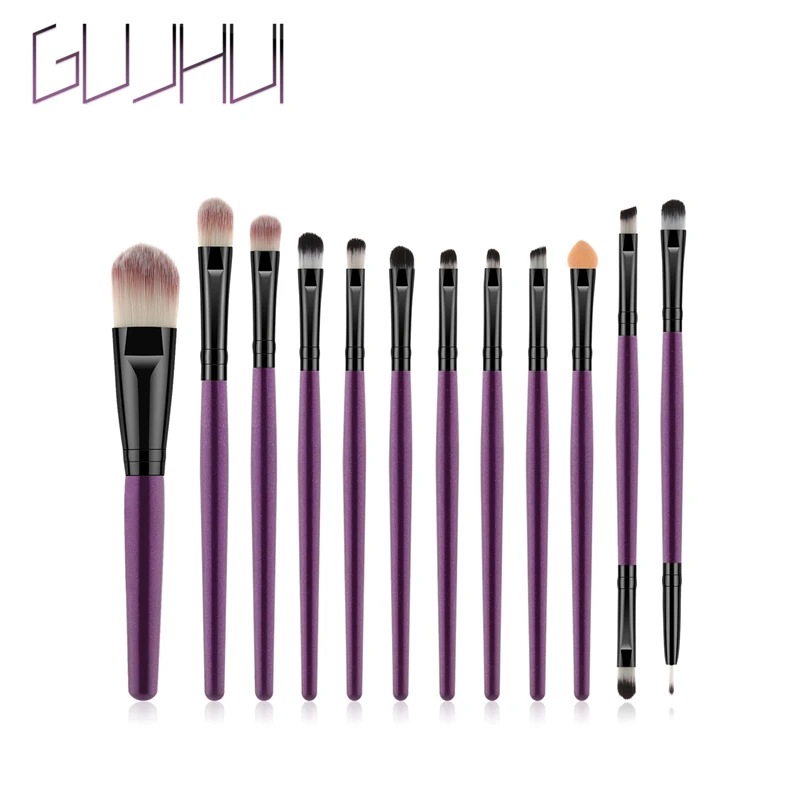 Женский набор кистей для макияжа деревянная основа бровей тени век Кисть