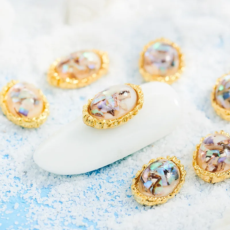 

10pcs High Quality New Metal Edging Drop Alloy Rhinestones A Variety of Styles 3D Charm DIY Nail Art Jewelry Decoration