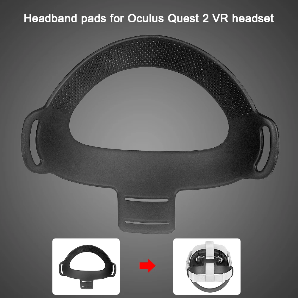 

VR Headset Head Cushion Pad TPU Pressure-Relieving Fixed Frame Professional for Oculus Quest 2 Head Protective Pad