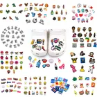 Опт 500 шт. животные Собаки динозавр Единорог ПВХ обувные талисманы медицинские повседневные мексиканские аксессуары подходят для Clogs технические украшения