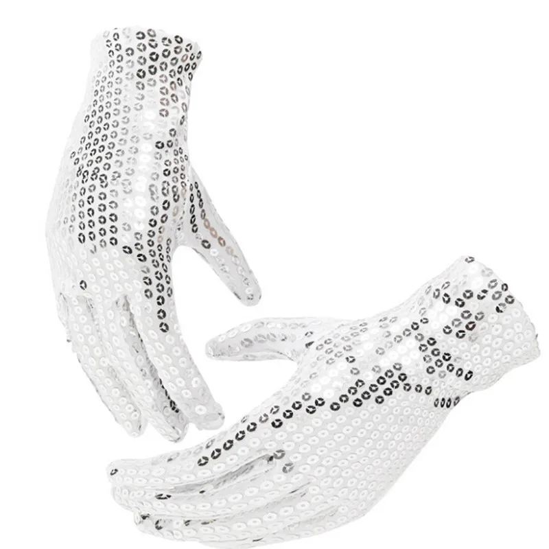 

Costume Gloves Kid Boys Girls Shining Sequin Sequined Glitter Dance Party Fancy