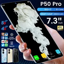 Global Version P50 Pro Mobile Phone 7.3 Inch Android 10.0 смартфоны 5G Smartphone Fingerprint Unlock Face Recognition Phones (2)