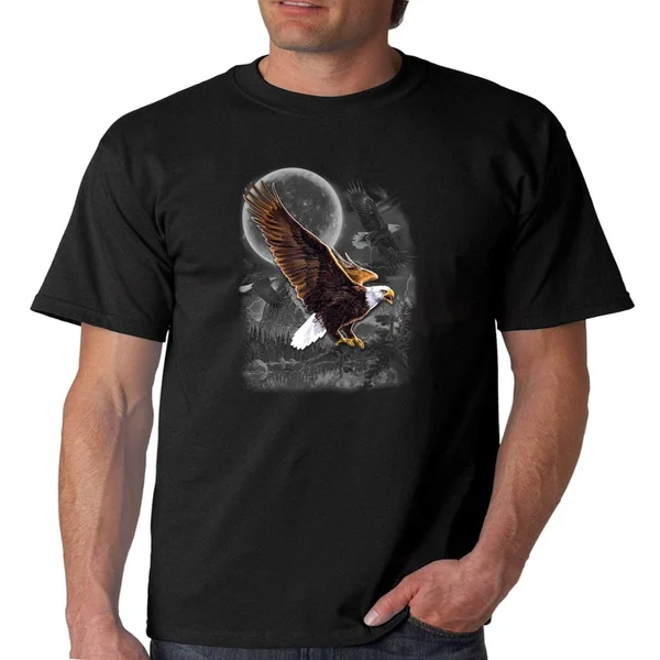 

Мужская футболка с изображением дикой природы, орела, дикой природы, Мужская модная футболка