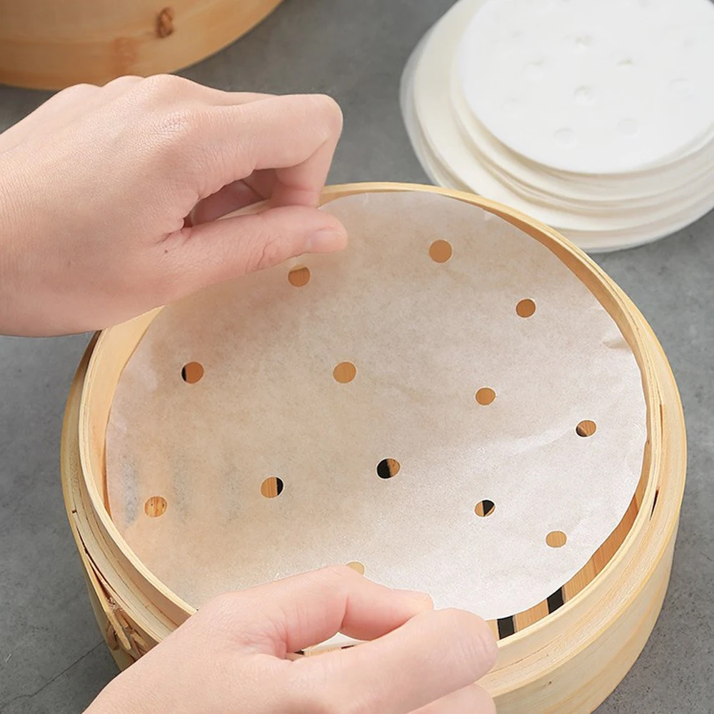 100 шт. 7/8 дюймов аэрофритюрница для приготовления блюд без вкладыши бамбуковой