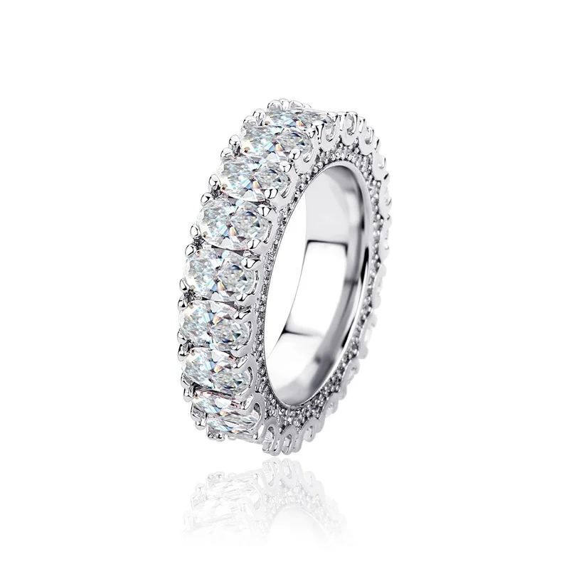 

Zircon Male and Female Personalized Hip-hop Finger Ring Micro-set Full of Diamonds Fashion Jewelry