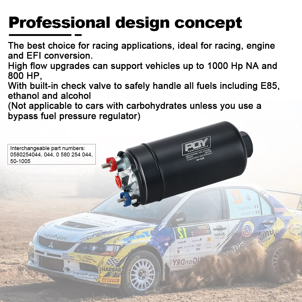Hypertune EFI 380LH 1000HP высококачественный внешний топливный насос E85 совместимый 044