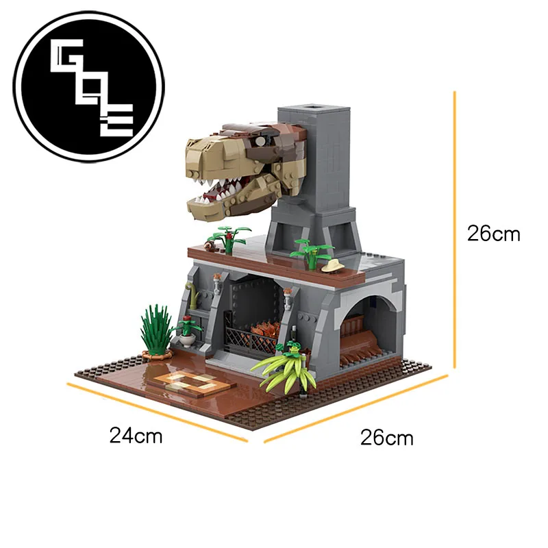 

Creator Dinosaur World T-Rex Fireplace MOC-46700 DIY anime figures Educational Building Blocks Bricks Toys For Kids Xmas Gifts