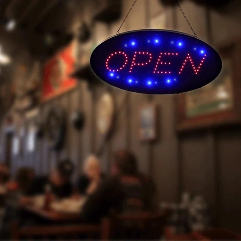 

Multi-color Hanging Tag Decorative Advertising Lights "OPEN" Letter Print LED Light Business Lighting Decoration Lamp Neon Sign