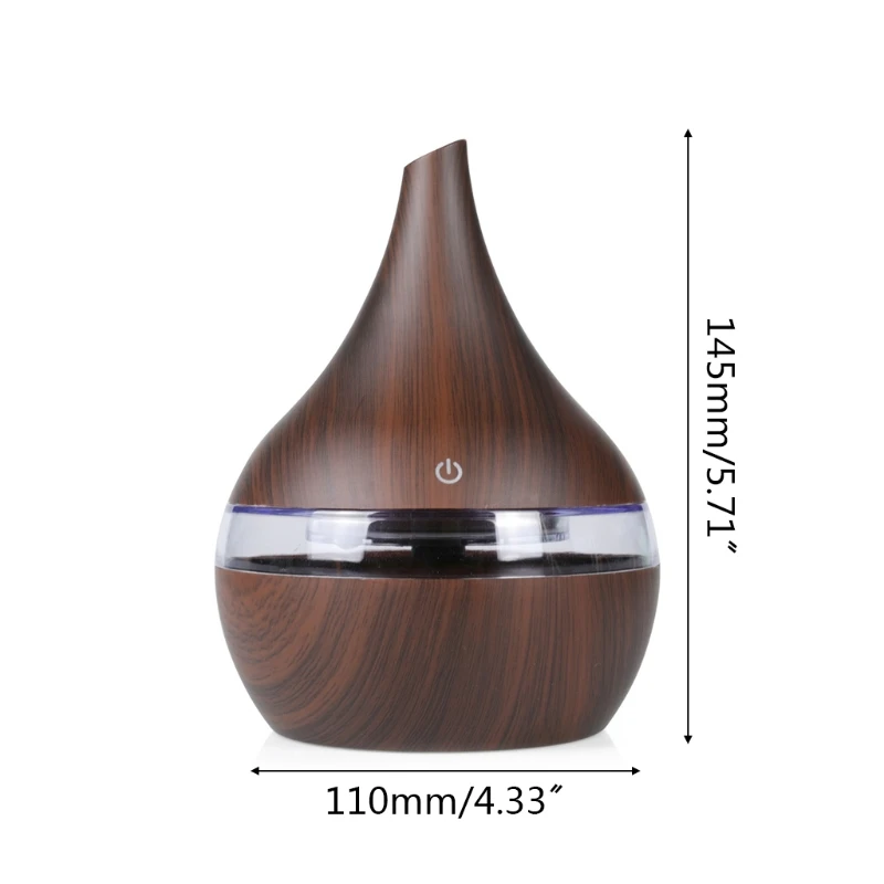 

300ml Mini USB Air Humidifier Essential Oil Aroma Diffuser Mute Air Purifier