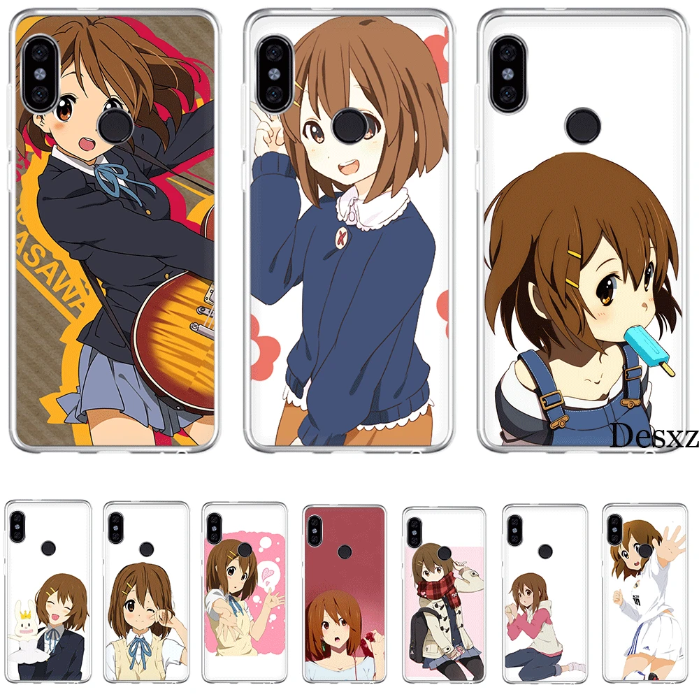 Mobile Phone Case For Xiaomi Redmi Note 7 8 8T 6 5 Pro 4 4X 5A Cover Protection K-on! Hirasawa Yui | Мобильные телефоны и
