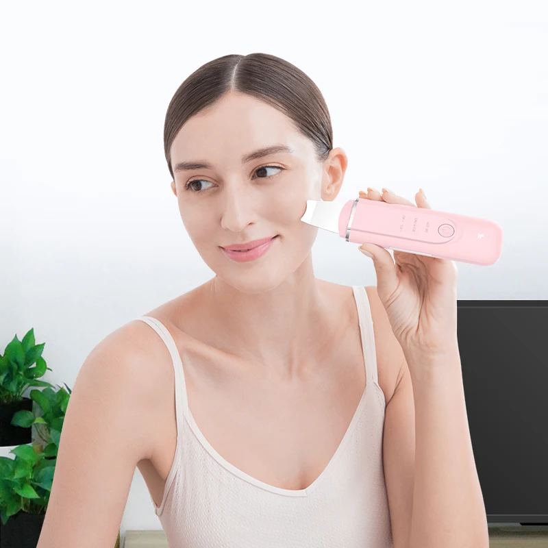 Xiaomi inFace Ultrasonic Ion Cleansing Instrument Massage Skin Scrubber Peeling Shovel Facial Pore Cleaner Machine