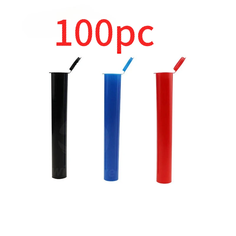 

100pc 120*20mm Tube Type Pill Box Stash Jar Holder Storage Cones Holder Airtight Waterproof Pill Box For Smoking Random Color