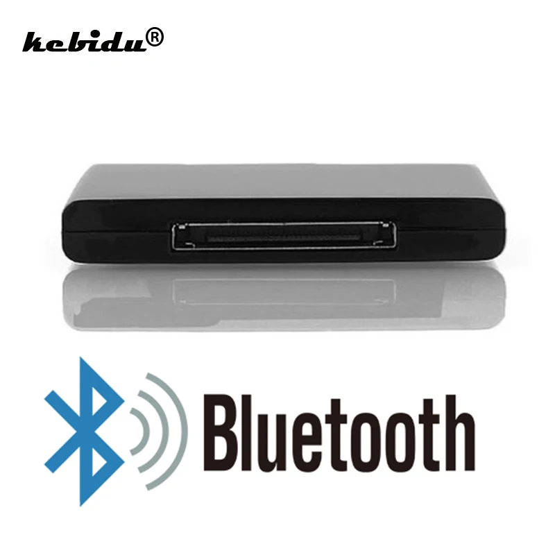 Kebidu Новый Bluetooth A2DP музыкальный аудио 30-контактный приемник адаптер для iPod iPhone iPad