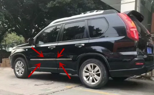 Корпус из нержавеющей стали Формовочная лента Накладка для Nissan X Trail T31 2007 2013