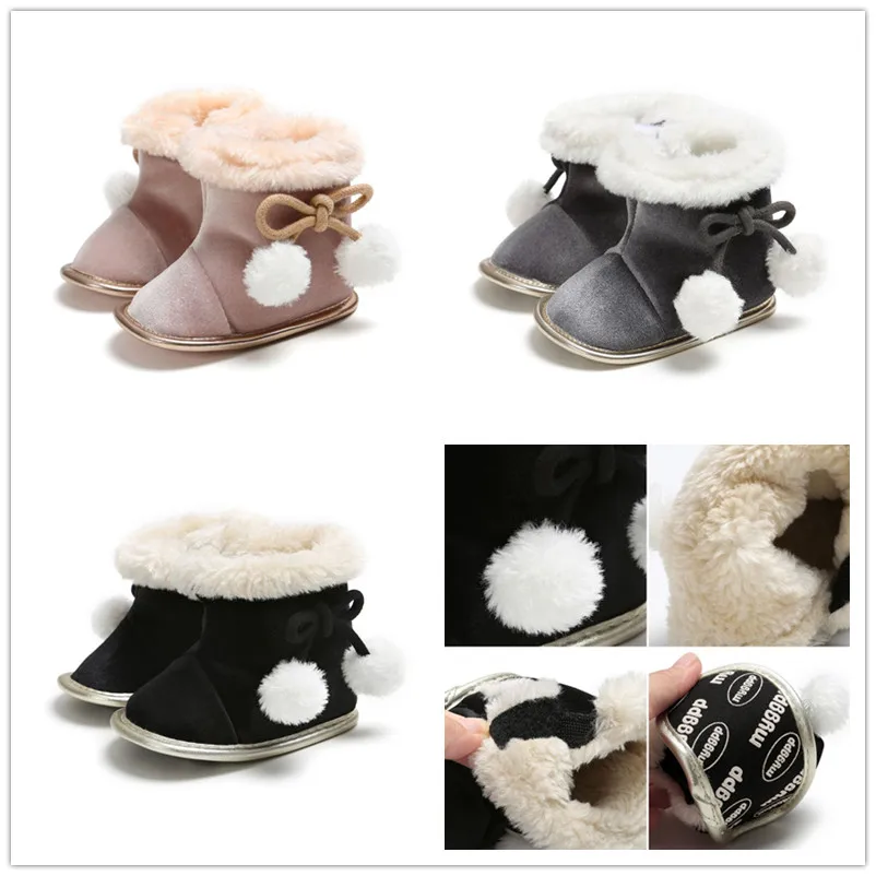 Новые осенне зимние ботинки для маленьких мальчиков и девочек хлопковые